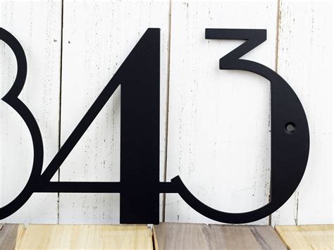 black metal numbers for house|exterior house numbers black.